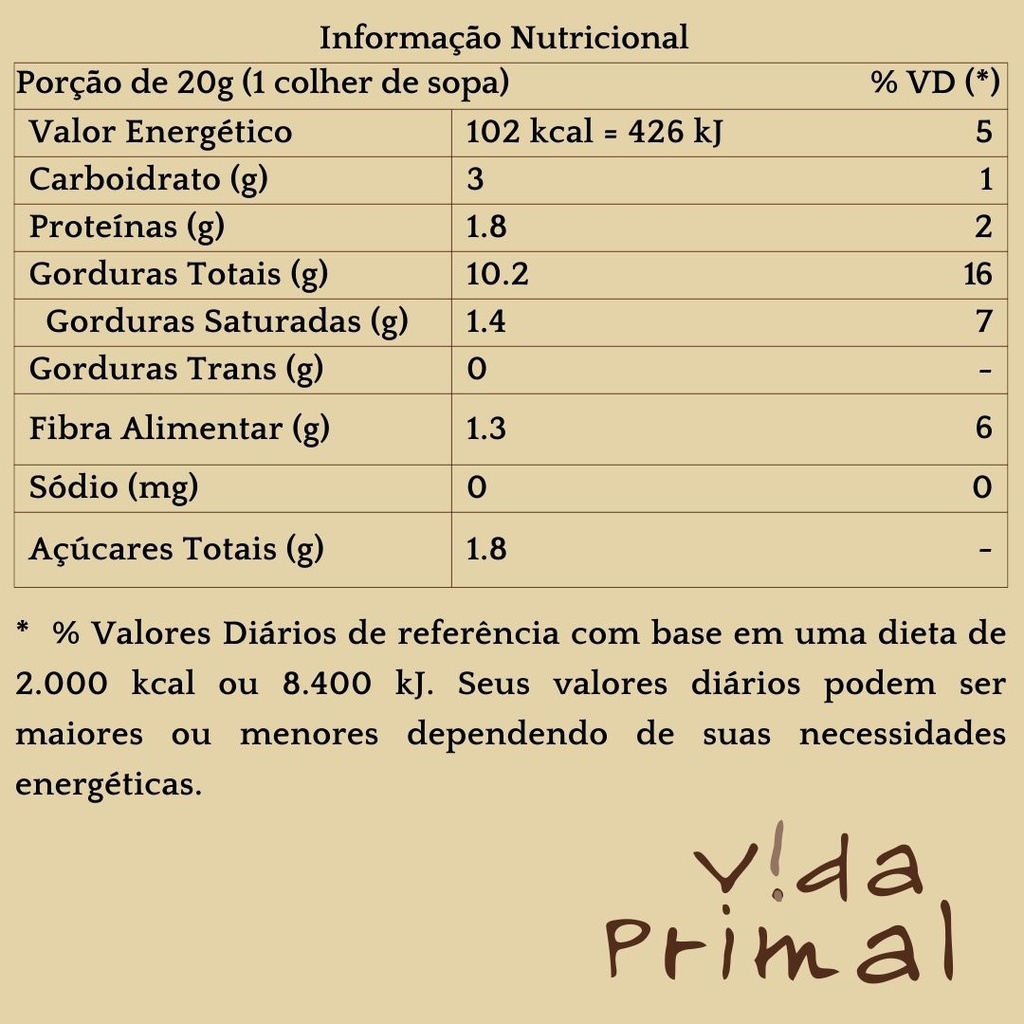 PASTA DE MACADÂMIA ADOÇADA COM AÇÚCAR DE TÂMARA 230g