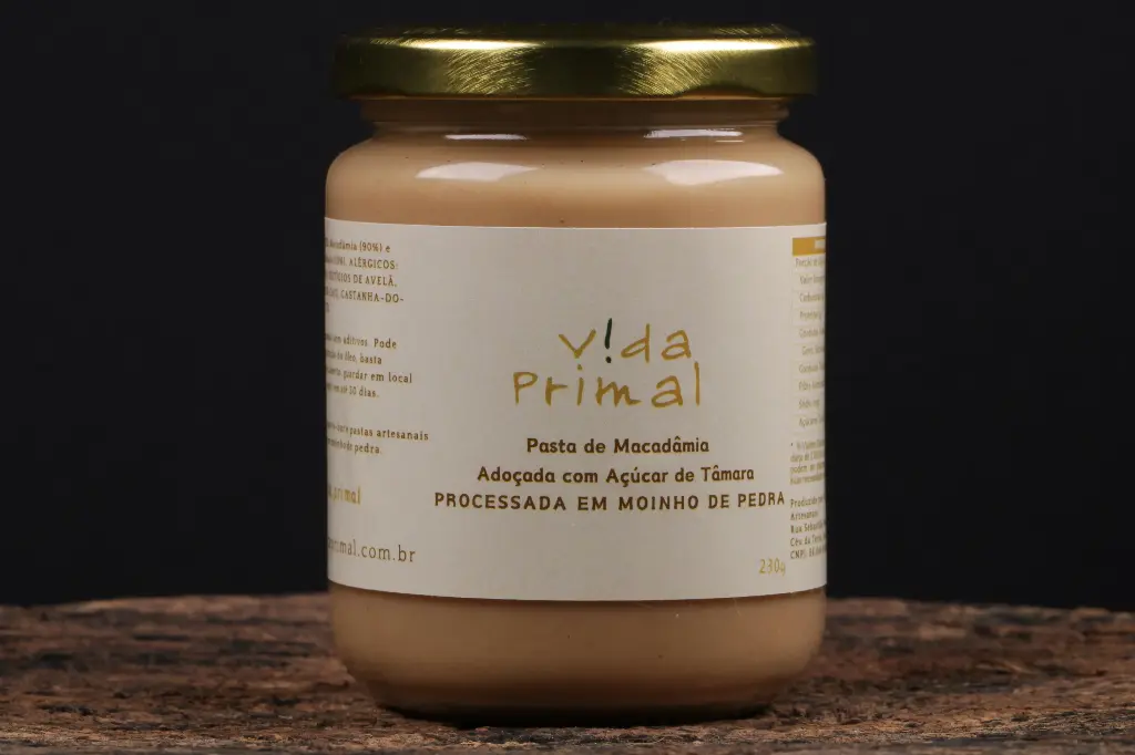 PASTA DE MACADÂMIA ADOÇADA COM AÇÚCAR DE TÂMARA 230g