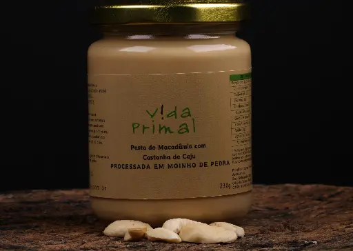 PASTA DE MACADÂMIA COM CASTANHA DE CAJU 230g